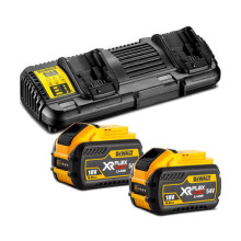 Набор DeWALT XR FlexVolt зарядное устройство 10.8-54 В, аккумуляторы 2 шт Li-Ion 18 В/Li-Ion 54 В 9 Ач/3 Ач DCB132X2
