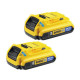 Набор DeWALT XR аккумуляторы 2 шт Bluetooth Li-Ion 18 В 2 Ач DCB283B