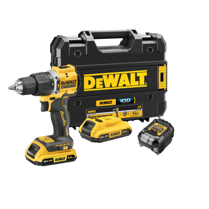 Дрель-шуруповёрт ударная аккумуляторная DeWALT 100 Years DCD100YD2T