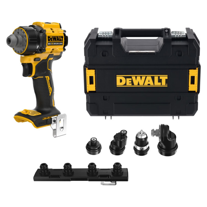 Дрель-шуруповёрт аккумуляторная со сменными насадками DeWALT DCD803NT без АКБ