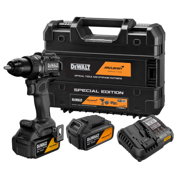 Дрель-шуруповёрт аккумуляторная DeWALT McLaren F1 TEAM SPECIAL EDITION DCD81MP2T