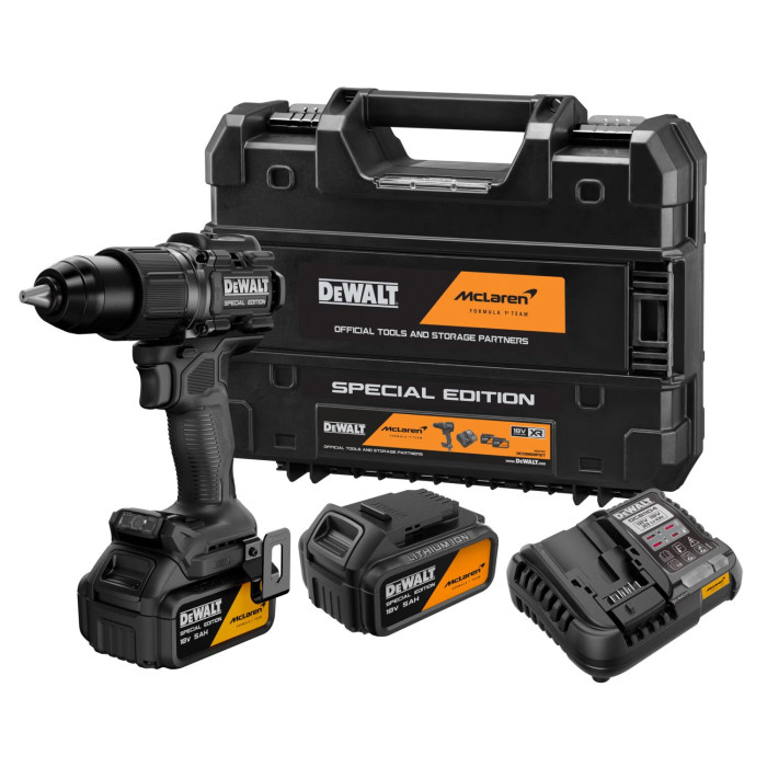 Дрель-шуруповёрт ударная аккумуляторная DeWALT McLaren F1 TEAM SPECIAL EDITION DCD86MP2T