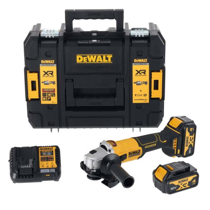 Кутова шліфмашина акумуляторна DeWALT DCG407M2T