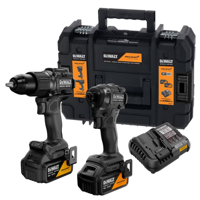 Набір акумуляторних інструментів DeWALT McLaren F1 TEAM SPECIAL EDITION DCK2222MP2T