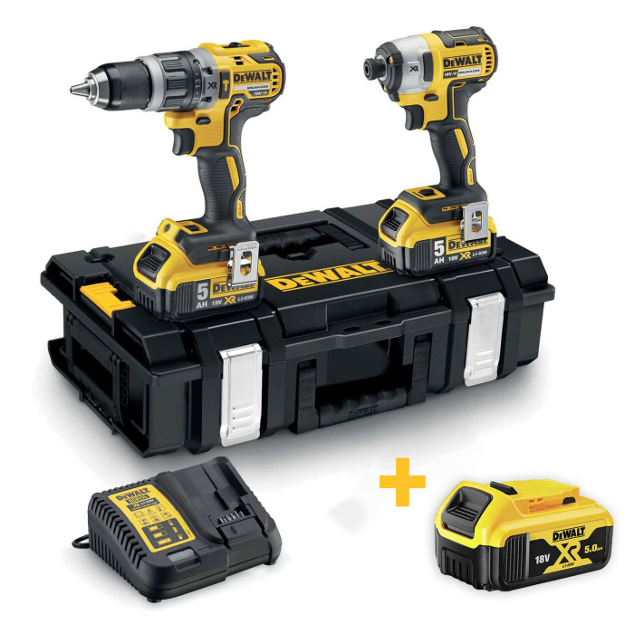 Набор аккумуляторных инструментов DeWALT DCK266P2+DCB184