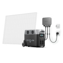 Комплект EcoFlow PowerStream – микроинвертор 800W + зарядная станция Delta Pro DELTAPro-EU-C20/EFPowerStreamMI-EU-800W/EFL-BKWDEL