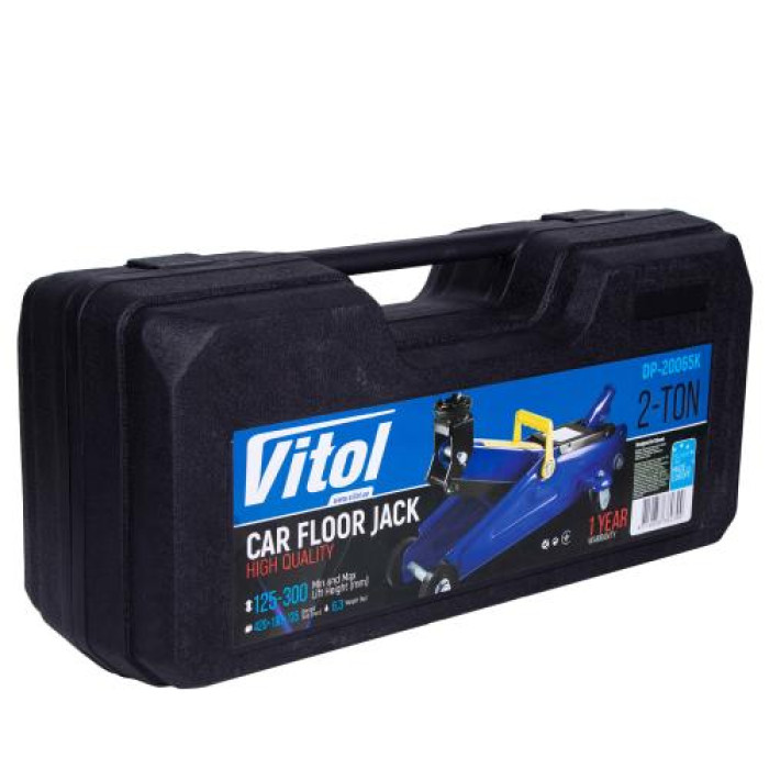 Домкрат гидравлический подкатный Vitol 2 т ДП-20065К - изображение 7