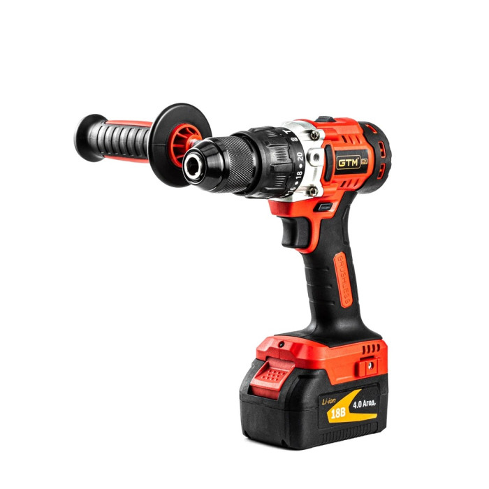 Дриль-шуруповерт ударний акумуляторний GTM DSI18/80BL - зображення 2