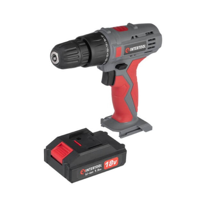 Дрель-шуруповерт аккумуляторная INTERTOOL DT-0315 - изображение 2