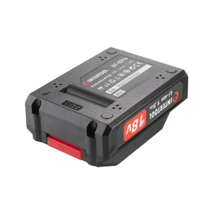 Аккумулятор INTERTOOL Li-Ion 18 В 1.5 Ач DT-0316 - изображение 4