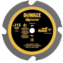 Диск пильный универсальный DeWALT EXTREME 115х9.5х4 DT20421