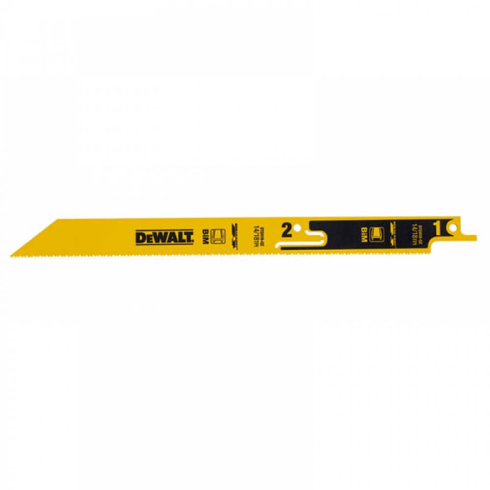 Полотна по металлу для сабельной пилы 5 шт DeWALT Breakaway 230 мм 14-18 TPI DT2416 - изображение 2
