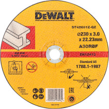 Круг отрезной по металлу DeWALT 230х22.23х3 мм DT42601Z