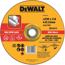 Круг отрезной по металлу DeWALT 230х22.23х2.8 мм DT43913