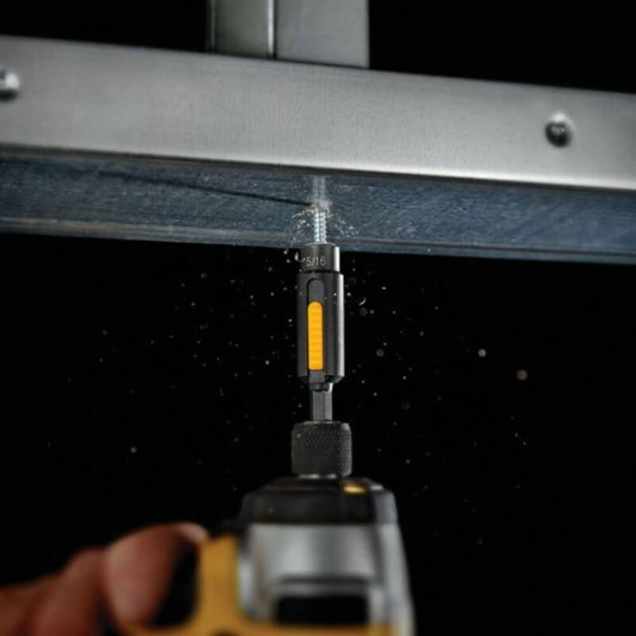 Головка торцевая ударная магнитная с 6-гранным хвостовиком DeWALT Extreme 13 мм 1/4” DT7450 - изображение 3