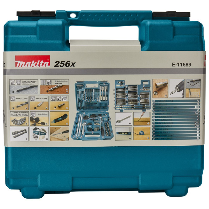 Набор бит и сверл Makita 256 предметов E-11689 - изображение 7
