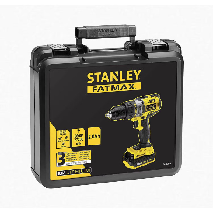 Дриль-шуруповерт ударний акумуляторний STANLEY FatMax FMC626C2K - зображення 3