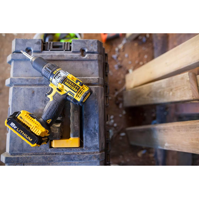 Дриль-шуруповерт ударний акумуляторний STANLEY FatMax FMC626C2K - зображення 4