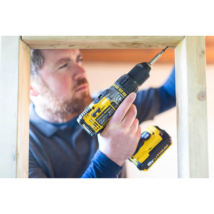 Дриль-шуруповерт ударний акумуляторний STANLEY FatMax FMC626C2K - зображення 5