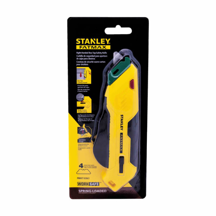 Нож безопасный FATMAX® Box Box с выдвижным трапецевидным лезвием STANLEY FMHT10363-0 - изображение 4