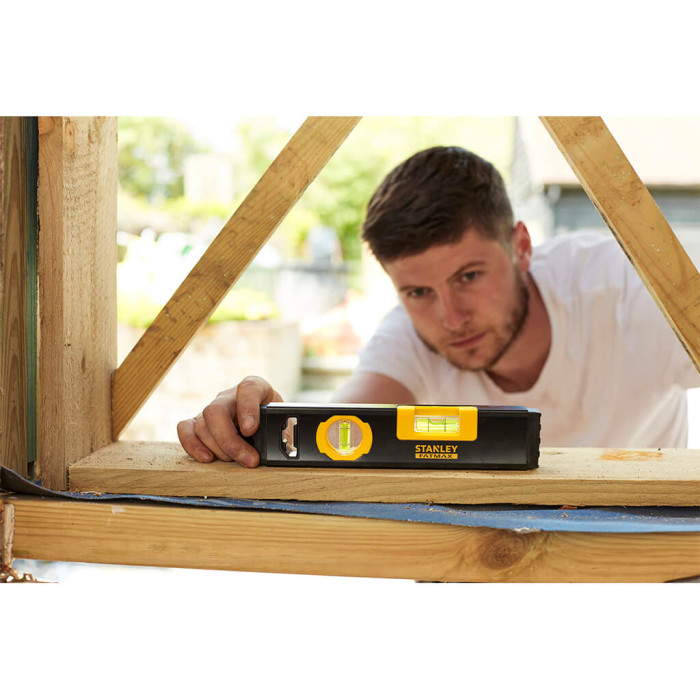 Уровень Classic Box Level TORPEDO алюминиевый длиной 230 мм с двумя капсулами и магнитами STANLEY FMHT42884-1 - изображение 5