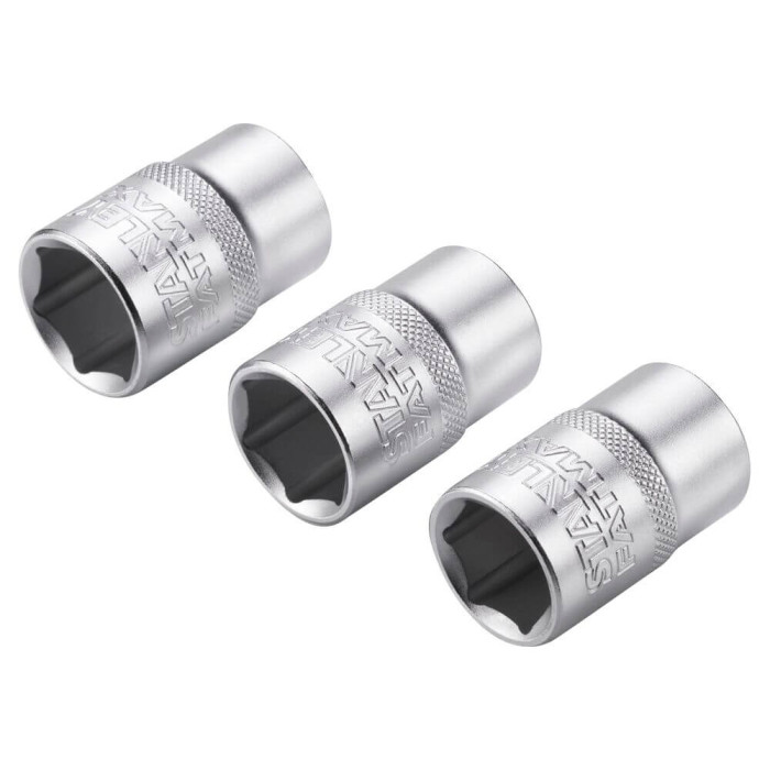 Haбіp гoлoвoк торцевих 3 шт STANLEY FatMax Maxi Drive 17-19 мм 1/2 дюйма FMMT17094-0 - зображення 4