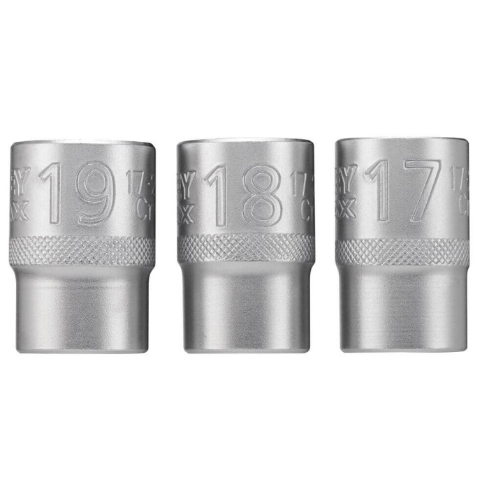 Haбіp гoлoвoк торцевих 3 шт STANLEY FatMax Maxi Drive 17-19 мм 1/2 дюйма FMMT17094-0 - зображення 6