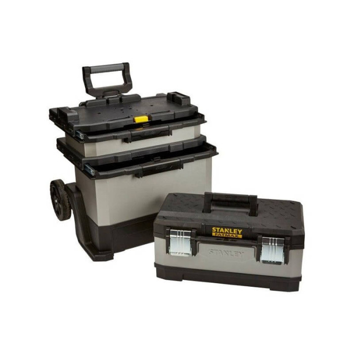 Ящик FatMax® Rolling Workshop, розміри 568x893x389 мм, з колесами STANLEY FMST1-75506 - зображення 4