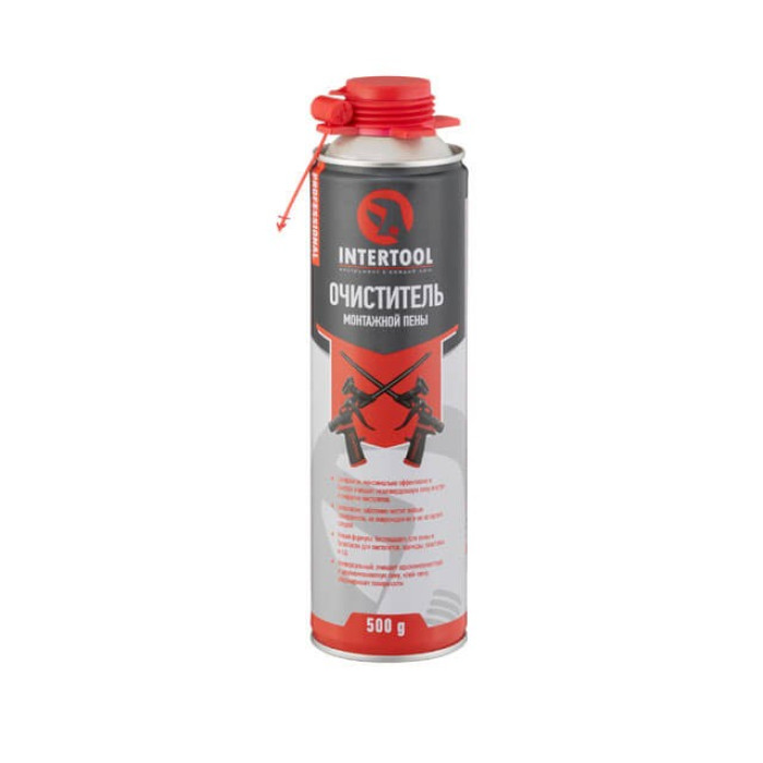 Очиститель монтажной пены 500 мл Intertool FS-0099