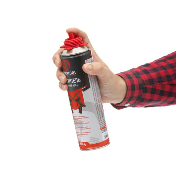 Очиститель монтажной пены 500 мл Intertool FS-0099 - изображение 3