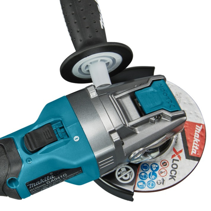Угловая шлифмашина аккумуляторная Makita X-LOCK GA041GZ без АКБ - изображение 5