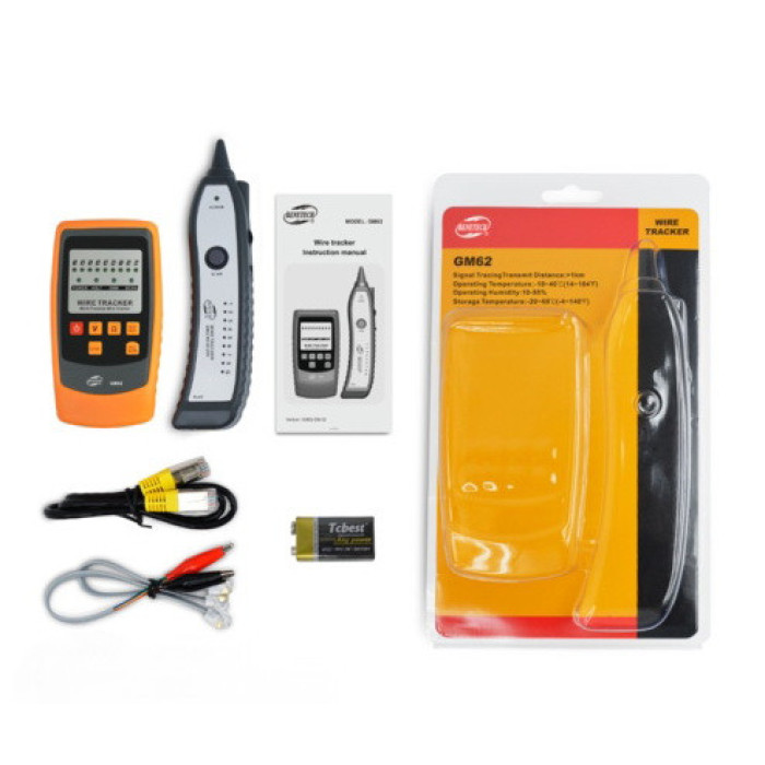 Кабельний тестер RJ-45 і RJ-11 BENETECH GM62 - зображення 7