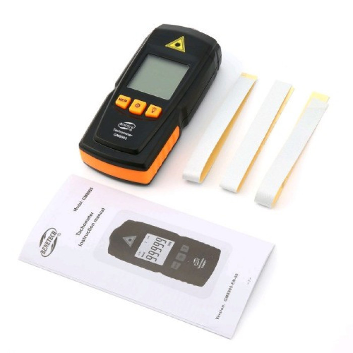 Тахометр безконтактний 2.5-99999 об/хв BENETECH GM8905 - зображення 3