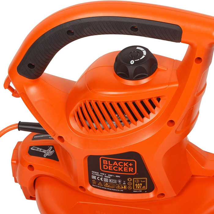Повітродувка-пилосос електрична BLACK+DECKER GW3030 - зображення 6
