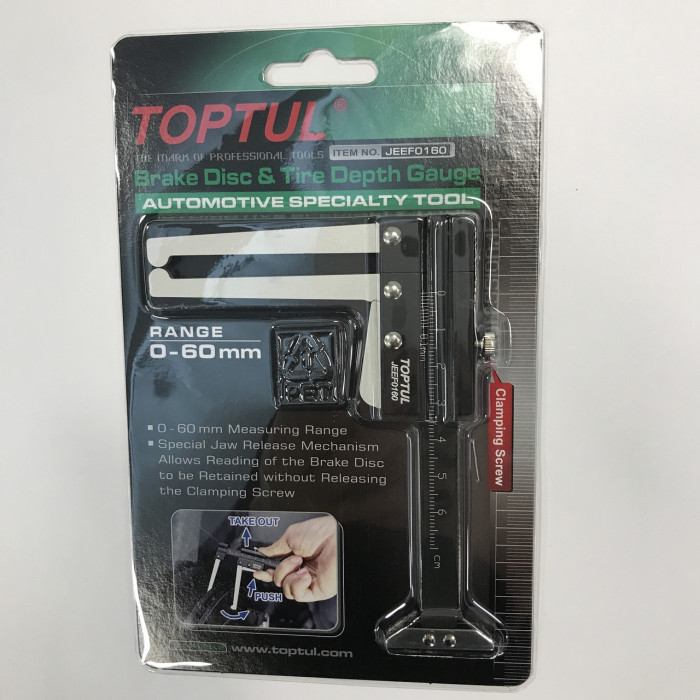 Штангенциркуль для дисков и шин TOPTUL JEEF0160 - изображение 6