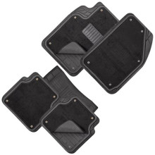 Килимки PVC зйомна повсть КУ-16043 BK 5 шт./компл. чорні 74x50 47x50 23x50