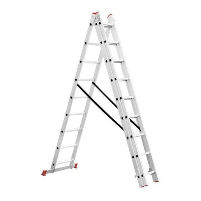 Лестница раскладная 3-х секционная 3x9 5927 мм INTERTOOL LT-0309