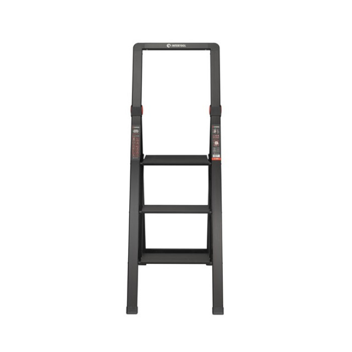 Стремянка алюминиевая INTERTOOL STORM Black Slim LT-5003 - изображение 4
