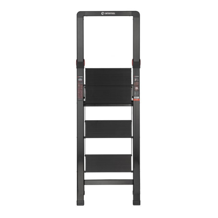 Стремянка алюминиевая INTERTOOL STORM Black Slim LT-5003 - изображение 8