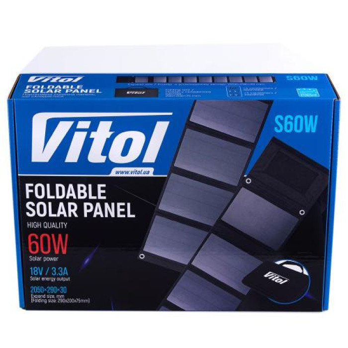 Портативная солнечная панель Vitol S60W - изображение 5