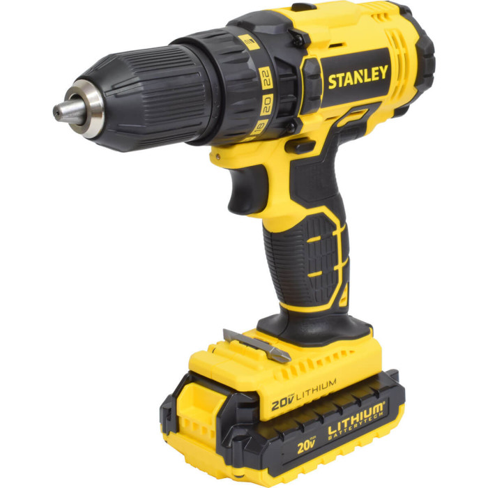 Акумуляторний дриль-шуруповерт STANLEY SCD20C2K