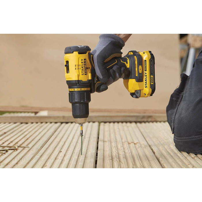 Дриль-шуруповерт акумуляторний STANLEY FatMax SFMCD710D2K - зображення 5