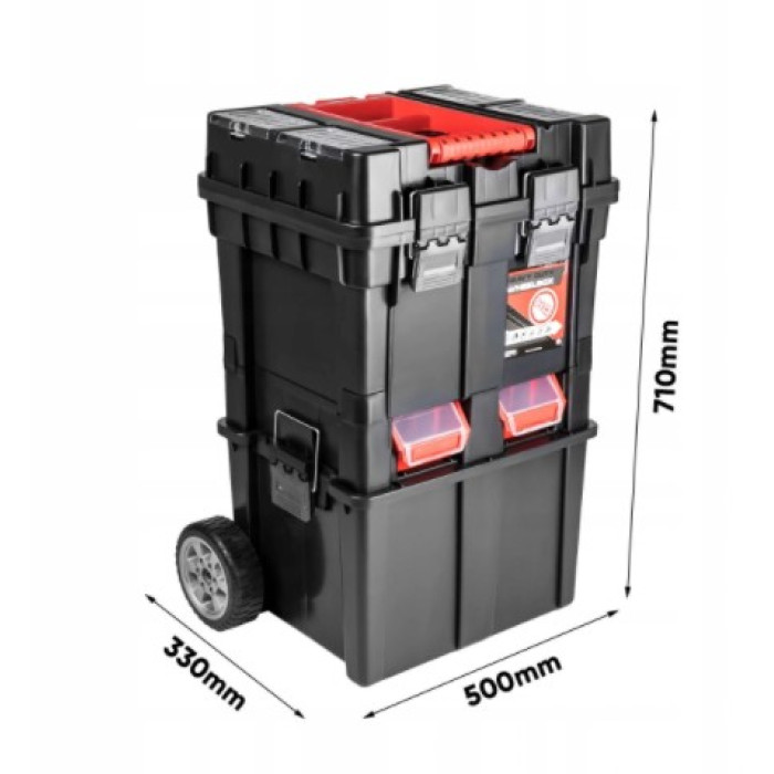 Набір ящиків QBRICK SYSTEM Wheelbox HD Compact SKRWC1HDCZAPG001 - зображення 5