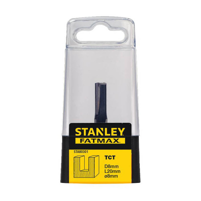 Фреза пазовая прямая по дереву STANLEY FatMax D8 l20 d8 STA80301 - изображение 2