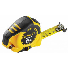 Рулетка STANLEY MAX 8м двухсторонняя лента
