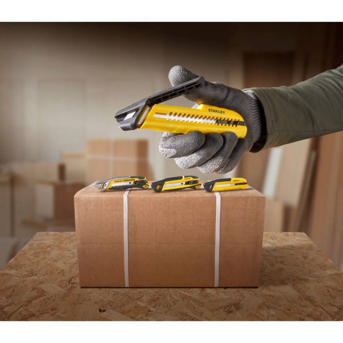 Нож с выдвижным лезвием STANLEY 18 мм STHT10489-0 - изображение 3