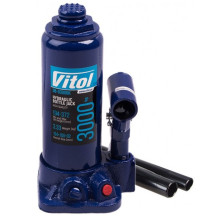 Домкрат бутылочный гидравлический Vitol 3 т T90304 ДБ-03006