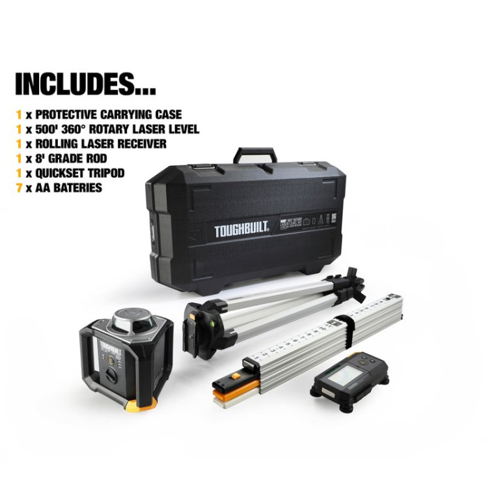 Ротационный лазер ToughBuilt TB-H2S4-LL-M150-R1 - изображение 6