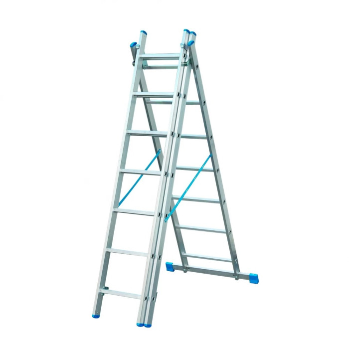 Лестница раскладная 3-х секционная ELKOP 3x7 4000 мм VHR SSTS - изображение 2