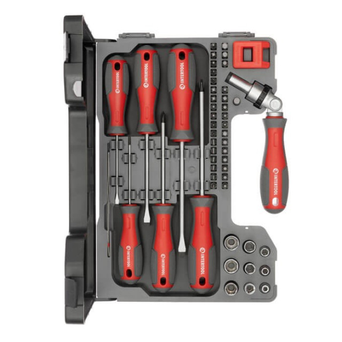 Набор отверток с комплектом насадок Intertool 51шт. - изображение 2